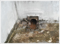 排水口からの漏水のイメージ写真