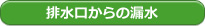 排水口からの漏水